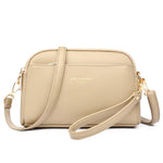 Skulderveske Dame Motorsykkel-Stil khaki