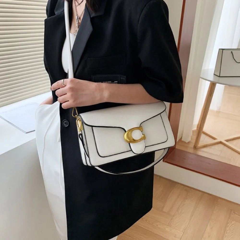 Crossbody Veske Dame | Liten Skulderveske med Dobbel Stropp