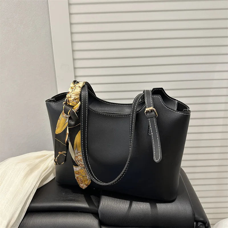 Tote Bag Dame Stor Kapasitet Black one size