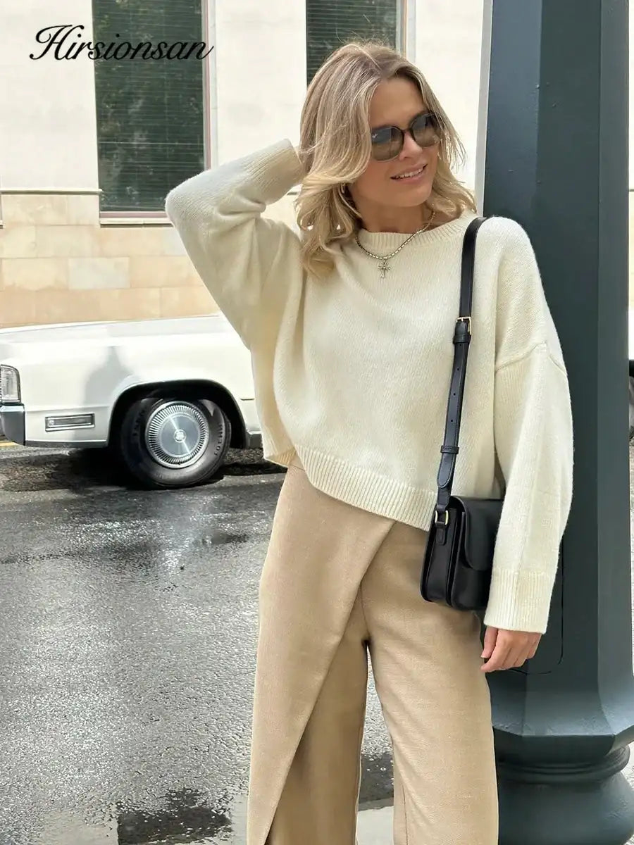 Strikket Genser Dame - Oversized Varm Pullover 2025