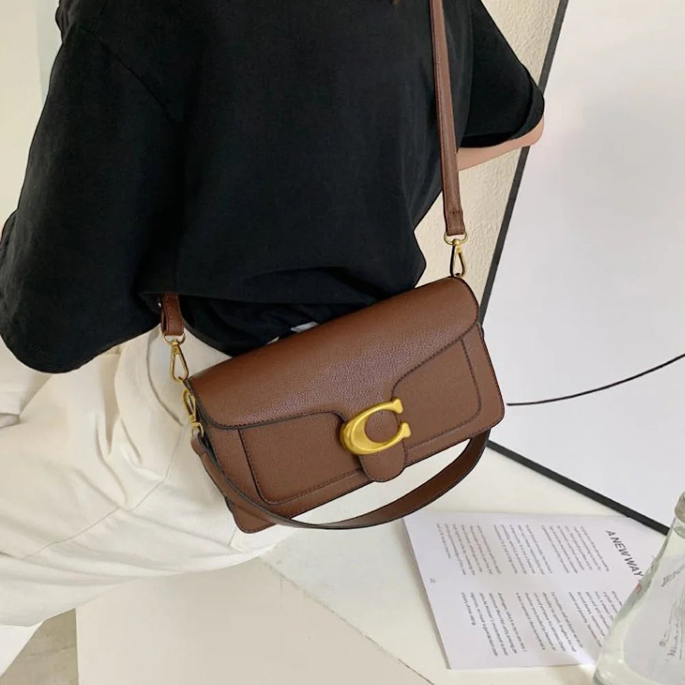 Crossbody Veske Dame | Liten Skulderveske med Dobbel Stropp