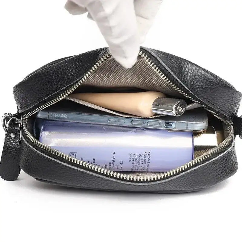 Crossbody Veske Dame svart Ekte Skinn - 5 Farger 399kr