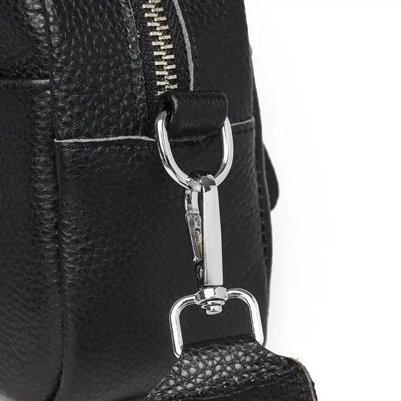 Crossbody Veske Dame svart Ekte Skinn - 5 Farger 399kr