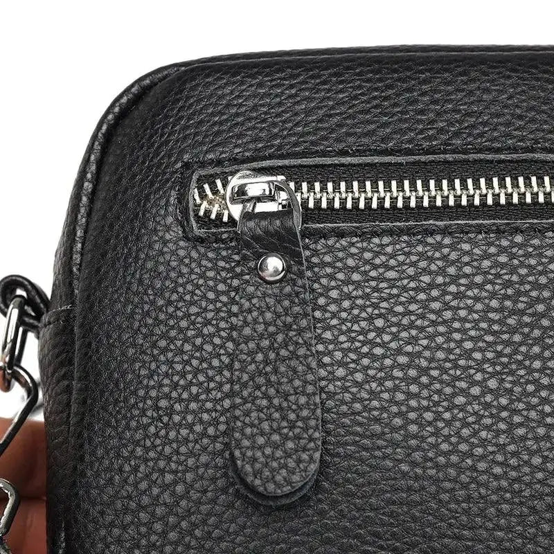 Crossbody Veske Dame svart Ekte Skinn - 5 Farger 399kr
