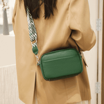 Crossbody Veske Dame grønn Ekte Skinn - 5 Farger 399kr