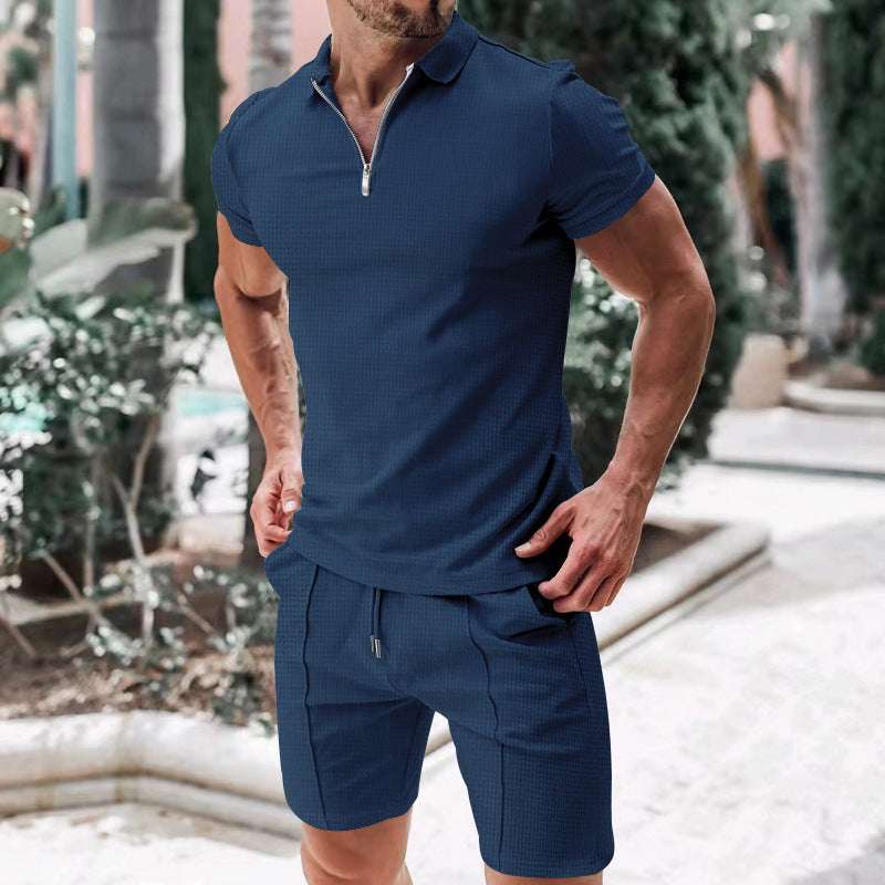 Sommersett Herre med Skjorte og Shorts