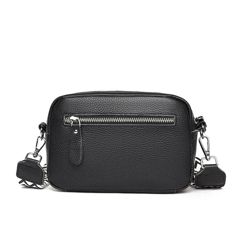 Crossbody Veske Dame svart Ekte Skinn - 5 Farger 399kr