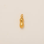18K Gullbelagt Halskjede med Vakuumbelegg - Minimalistisk Anheng Peanut pendant