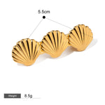 Hårsmykke Dame 18K Gullbelagt - Naturlige Marine Elementer Design Høyverdig Style G-14