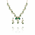 Brudesmykke Sett - Elegant Halskjede og Øredobber