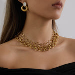 Halskjede Dame 18K Gull - Enkel og Elegant Kjede Design