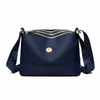 Crossbody Veske Dame - Vanntett Nylon Skulderveske med 3 Lag