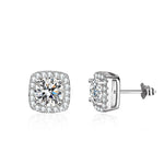 Øredobber Dame 925 Stølv - Moissanite Stud Design