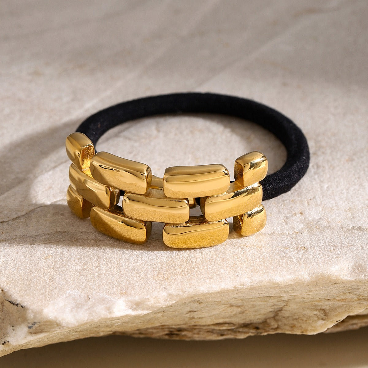 Hårsmykke Dame 18K Gullbelagt - Geometrisk Stabling Design Lett Luksus