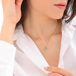 Personalisert Dobbeltlags Halskjede med Fødselsstein og Navn