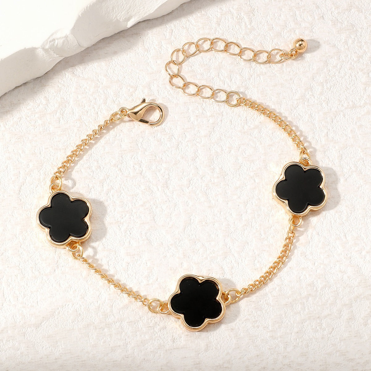 Armbånd Dame 18K Gullbelagt - Sommerfugl/Firkløver Design Utsøkt Unik