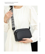 Liten Veske Dame Crossbody Ekte Skinn