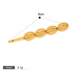 Hårsmykke Dame 18K Gullbelagt - Naturlige Marine Elementer Design Høyverdig Style N-06