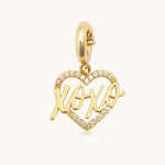 18K Gull Halskjede med Zirkonia Anheng - Elegant Smykke Heart Pendant