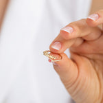 Personalisert Navnering Dame Fødselsstein S925 - Åpen Ring Tilpasset