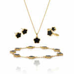 Femkløver Smykkesett for Dame