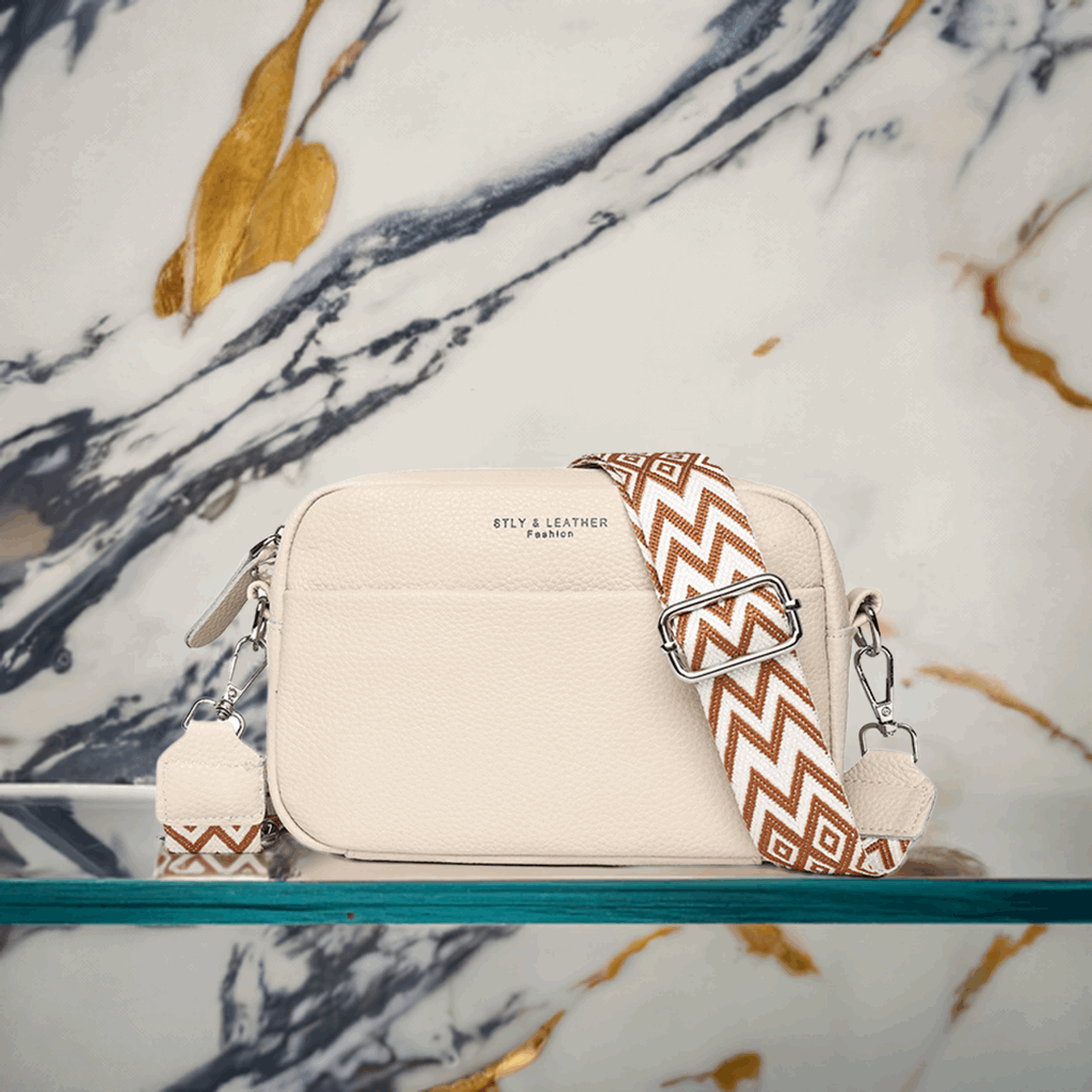 Crossbody Veske Dame Ekte Skinn