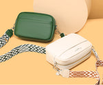 Crossbody Veske Dame beige Ekte Skinn - 5 Farger 399kr