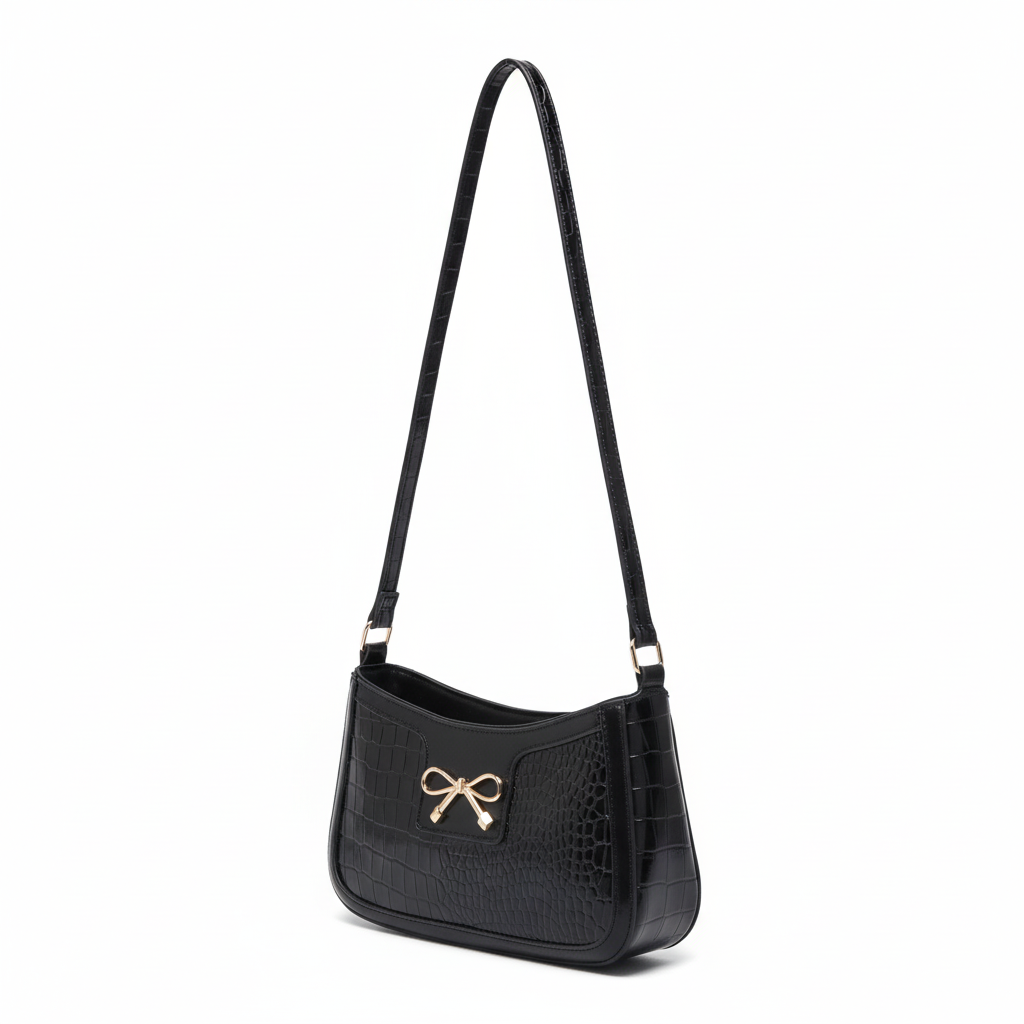 Skulderveske Dame med Sløyfe