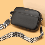Crossbody Veske Dame svart Ekte Skinn - 5 Farger 399kr
