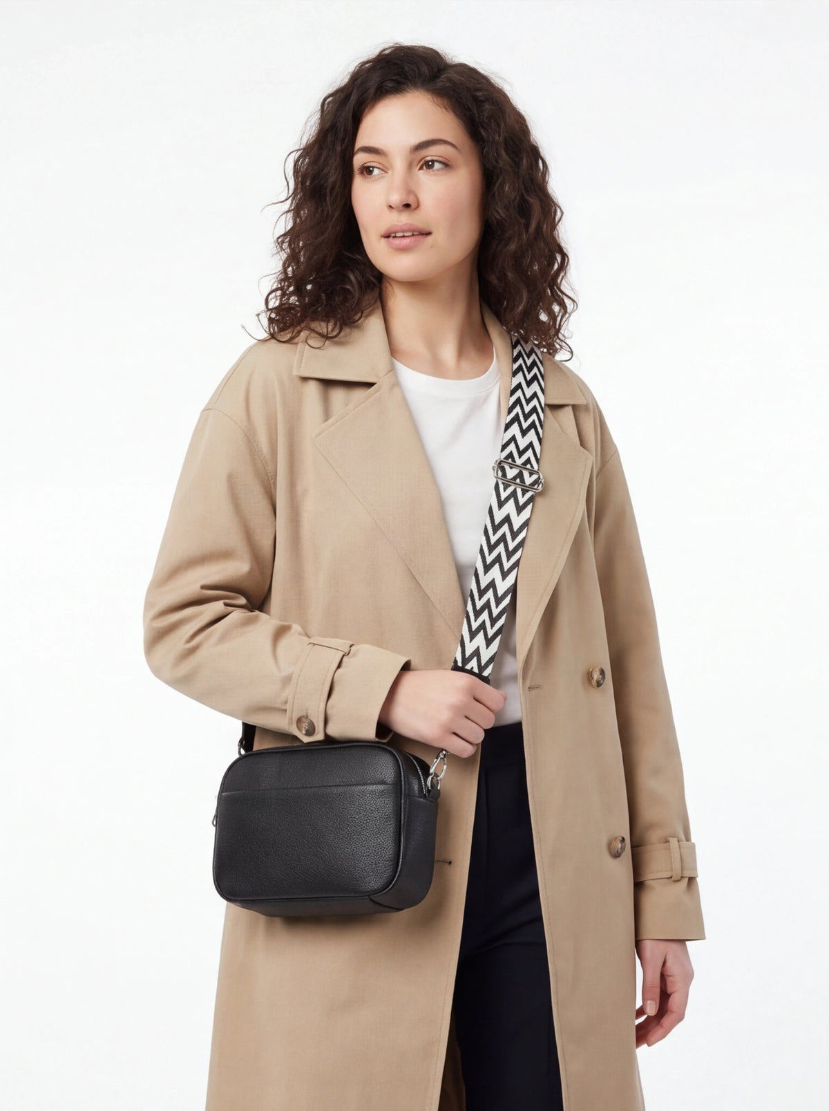 Crossbody Veske Dame Ekte Skinn