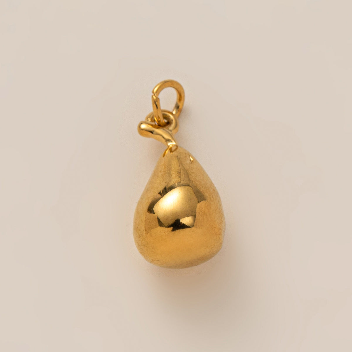 18K Gullbelagt Halskjede med Vakuumbelegg - Minimalistisk Anheng Pear-shaped pendant