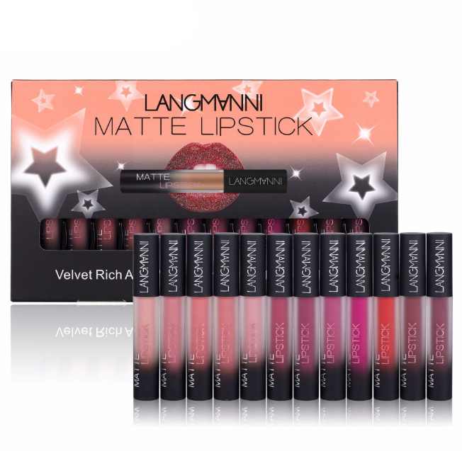 Matte Lipstick Waterproof Long-lasting Velvet Lipstick Set - Trendyglobal 