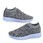 Flats Sneakers for Løping og Gåturer - Stripe Knit Sock Shoes - Trendyglobal 