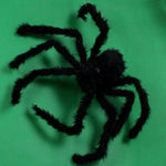 Halloween Horrible Big Black Furry Fake SpiderHalloween Decoration - Trendyglobal 