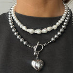 Halskjede Dame 18K gullbelagt- Perle Beaded Design Trendy