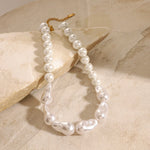 Halskjede Dame 18K gullbelagt- Perle Beaded Design Trendy