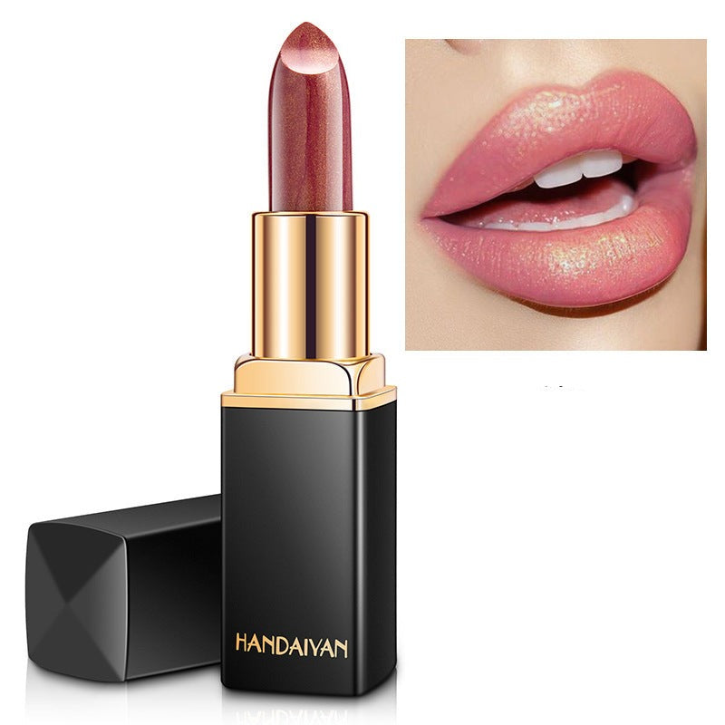 Shiny Metallic Lipstick Pearlescent Color Temperature Change Lipstick Gilt Lipstick - Trendyglobal 