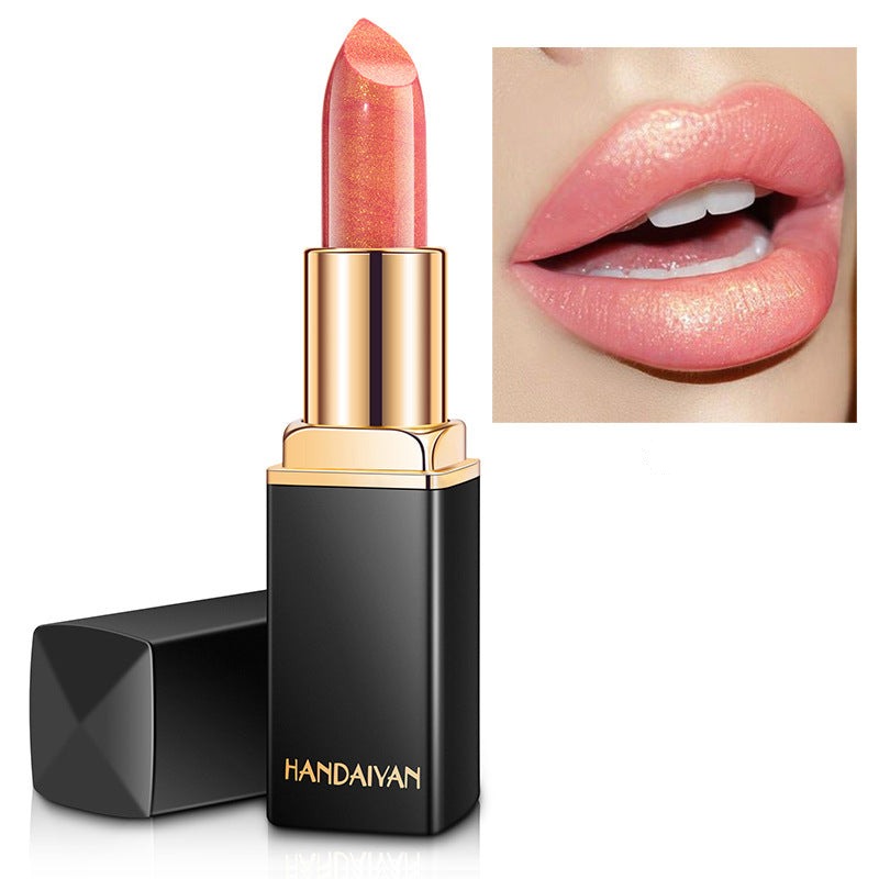 Shiny Metallic Lipstick Pearlescent Color Temperature Change Lipstick Gilt Lipstick - Trendyglobal 