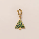 18K Gull Halskjede med Zirkonia Anheng - Elegant Smykke Christmas Tree Ornaments Pendant