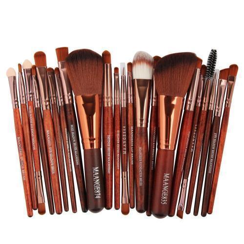 22 Piece Cosmetic Makeup Brush Set - Trendyglobal 