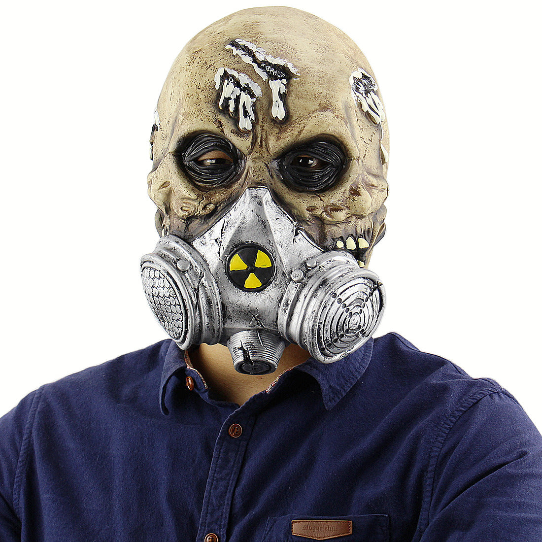 Halloween zombie maske - skremmende og realistisk - Trendyglobal 