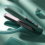 Wireless Hair Straightener Flat Iron Mini 2 IN 1 Roller USB 5000mAh Max 200 Degree Portable Cordless Curler 4 Levels Dry And Wet Uses - Trendyglobal 