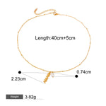 Halskjede og Ring Sett Dame 18K gullbelagt - MOM Hjerte Design med Zirkon Style B-Necklace-06