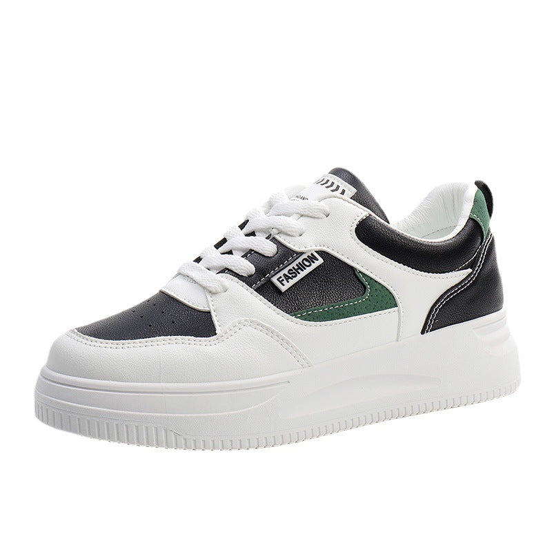 Kvinner's Casual Sko: Fashion Sneakers med Bokstav Patch og Fargeblokkering - Trendyglobal 