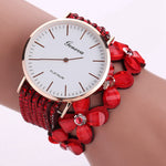 Fashion Geneva Flowers Watches Women Dress Elegant Quartz Bracelet Ladies Watch Crystal Diamond Wrist Watch Gift Reloj Mujer - Trendyglobal 