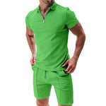 Sommersett Herre med Skjorte og Shorts Green