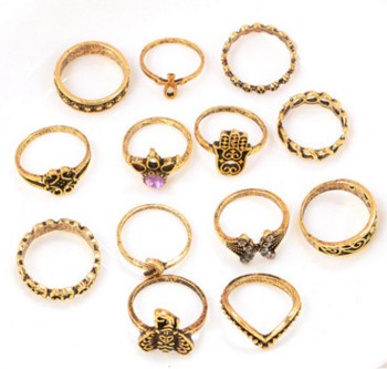 Boho Retro Ringsett. - Trendyglobal 