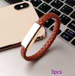 Multifunksjonell Armbånd i PU-skinn med lader: USB C-kabel for iPhone14 13 Max - Trendyglobal 