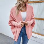 Høst/Vinter Cardigan for Kvinner - Pink / S