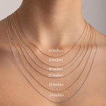 Personalisert Dobbeltlags Halskjede med Fødselsstein og Navn